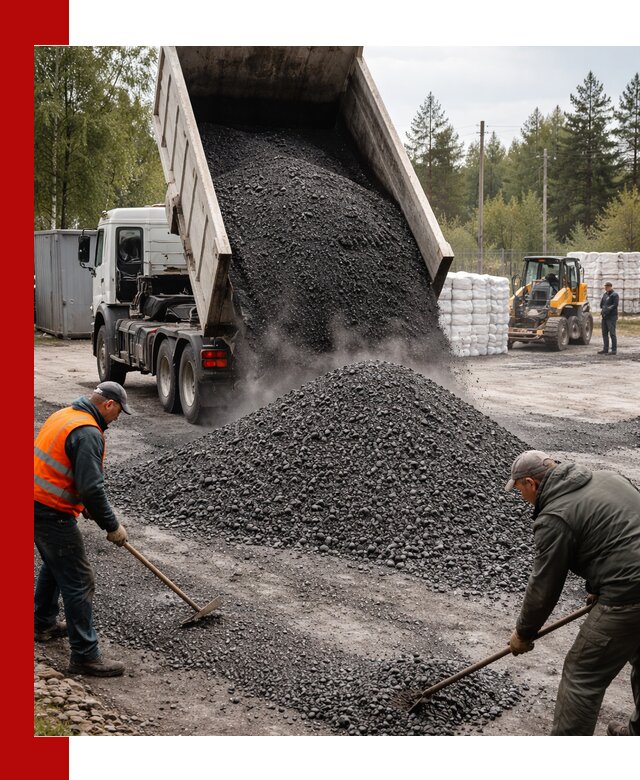 Доставка и продажа асфальтного гранулята в Красноуфимске