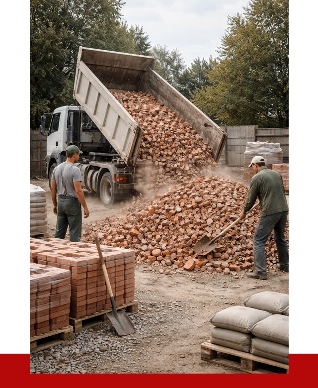 Бой кирпича в Красноуфимске с доставкой от 4266 руб/куб | ПРОНЕРУДКрф