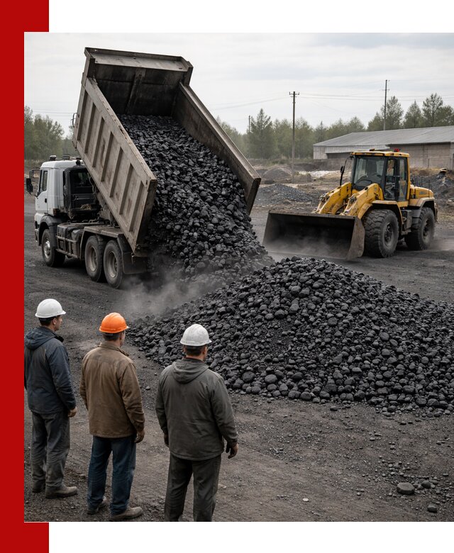 Доставка угля антрацита в Красноуфимске с самосвалами и погрузкой
