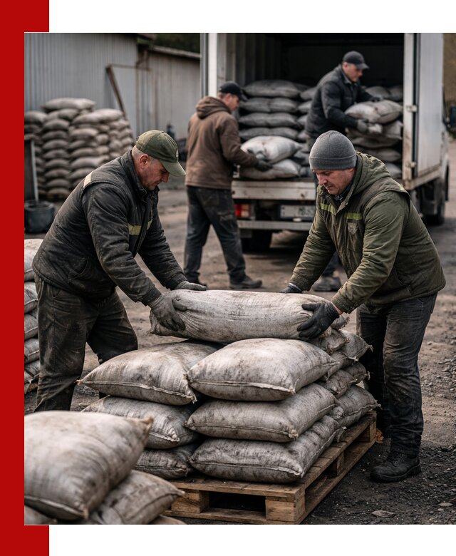 Доставка угля в мешках по выгодным ценам в Красноуфимске