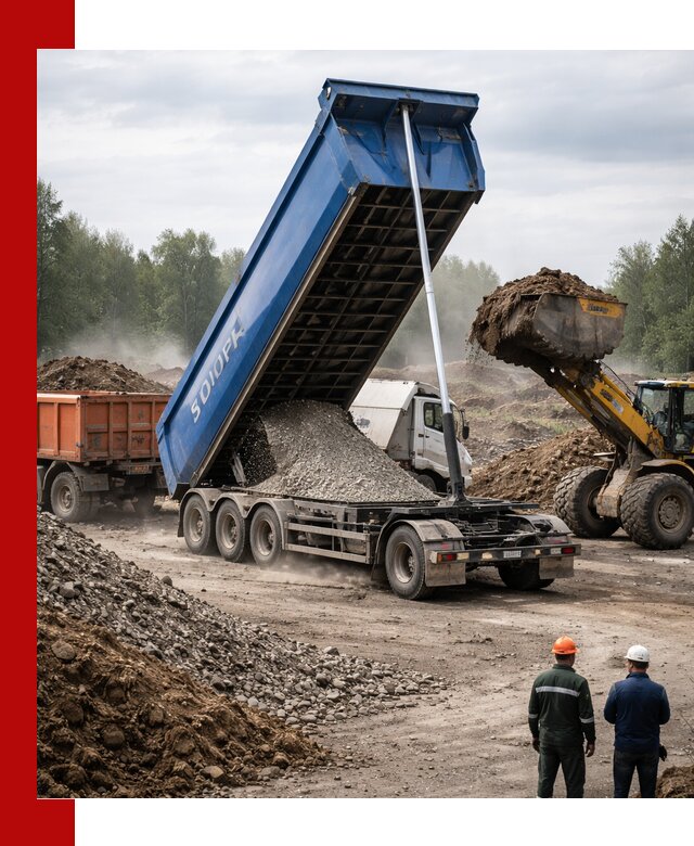 Аренда тонар 40 тонн в Красноуфимске с доставкой материалов