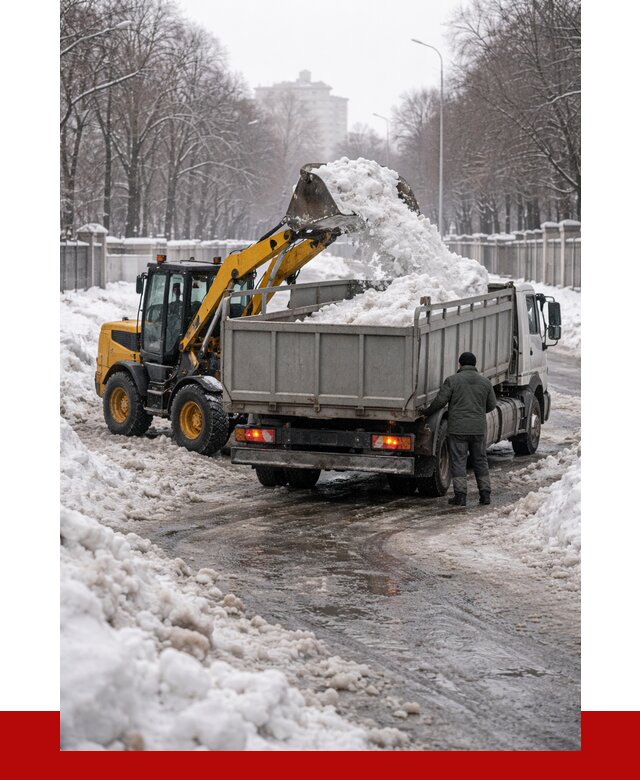 Вывоз снега с погрузкой в Красноуфимске от 3555 р. ПРОНЕРУДКрф