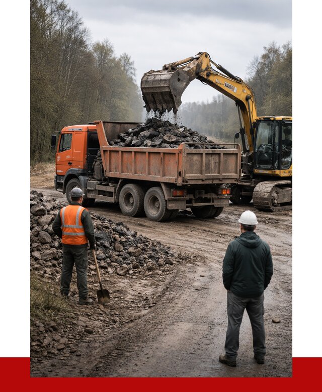 Вывоз асфальта в Красноуфимске от 4571 р. самосвалом ПРОНЕРУДКрф