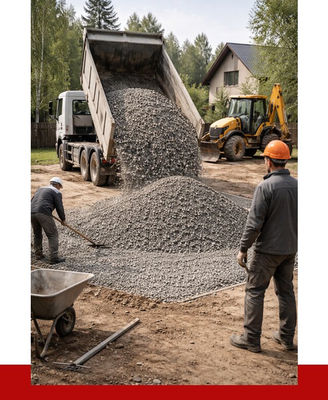 Отсыпка участка щебнем в Красноуфимске от 6602 р. ПРОНЕРУДКрф