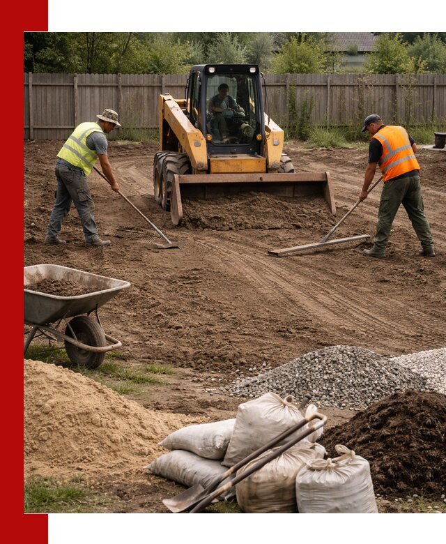 Выравнивание участка под строительство и благоустройство в Красноуфимске