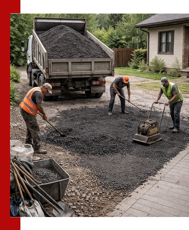 Асфальтовая крошка для двора с доставкой в Красноуфимске